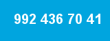 992 436 70 41 992 436 70 41